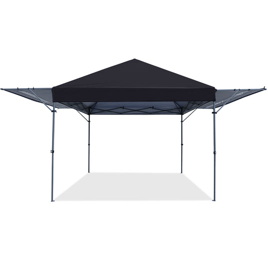 Leisure Sports 10x17 Pop-up Gazebo Canopy Tent with Double Adjustable Awnings