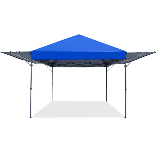 Leisure Sports 10x17 Pop-up Gazebo Canopy Tent with Double Adjustable Awnings