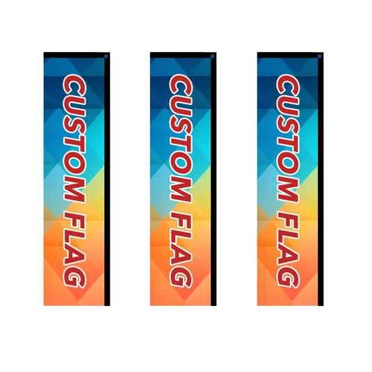 Custom Rectangle Flag 8FT/10FT/12FT (1 Flag)