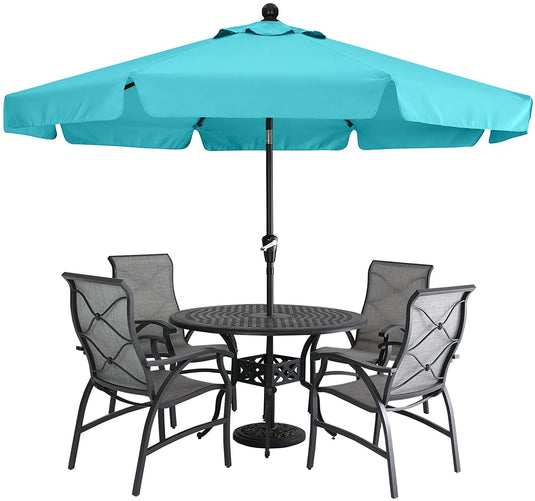 MASTERCANOPY 7.5FT/9FT Valance Patio Umbrella for Outdoor Table Market-CA