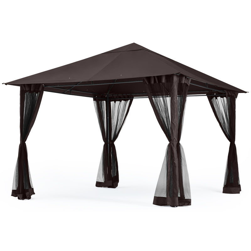 Load image into Gallery viewer, 11x11FT Outdoor Patio Gazebo Canopy with Mosquito Netting
