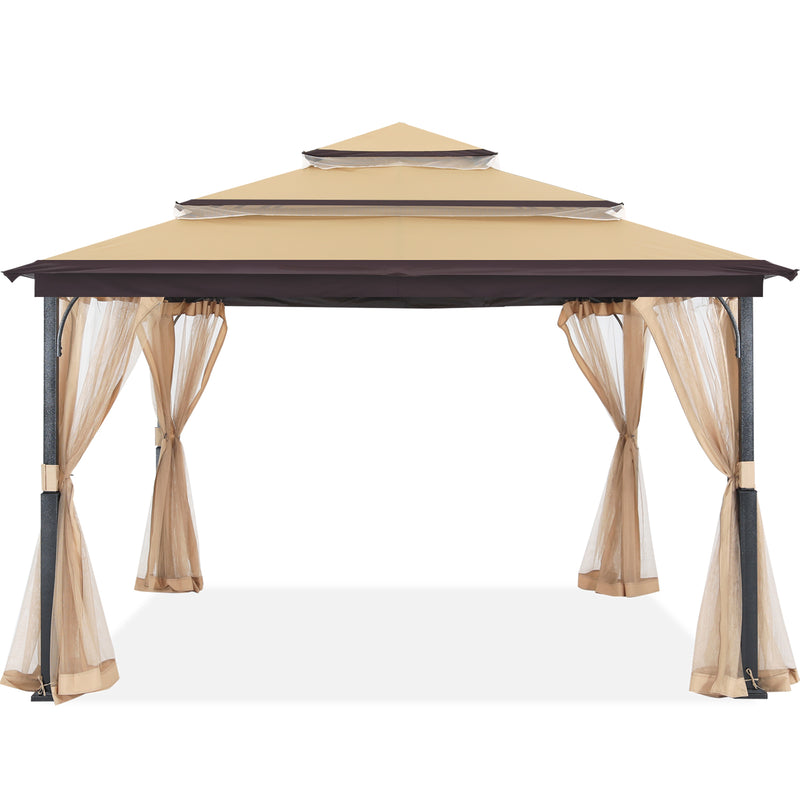 Load image into Gallery viewer, 12x12 Soft Top Outdoor Garden Gazebo for Patios with Mosquito Netting
