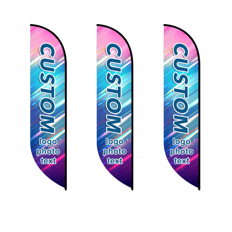 Load image into Gallery viewer, Custom Feather Flag 8FT/10FT/12FT
