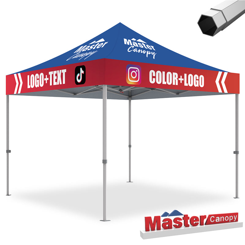 Load image into Gallery viewer, Mastercanopy Core-35 Custom Canopy Tent Heavy Duty Pop‑up Personalized 10x10, 10x15, 10x20
