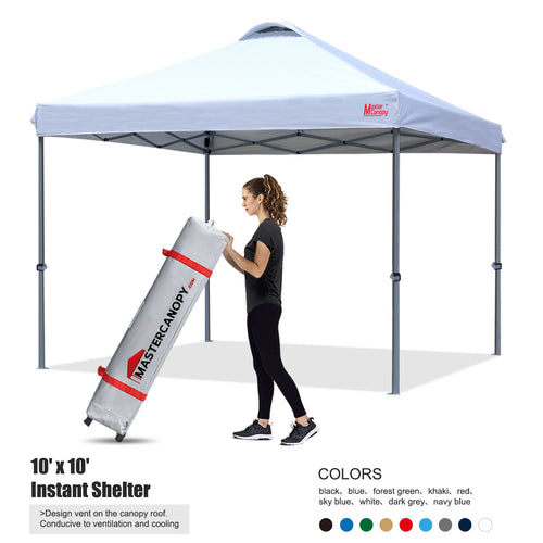 Leisure Sports Durable Ez Pop-up 8x8/10x10/ Canopy Tent With Vented Top-CA