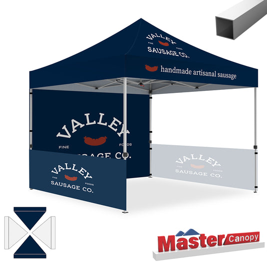 Commercial Series- Custom 10x10 Deluxe Easy Pop-up Personalized Canopy Tent