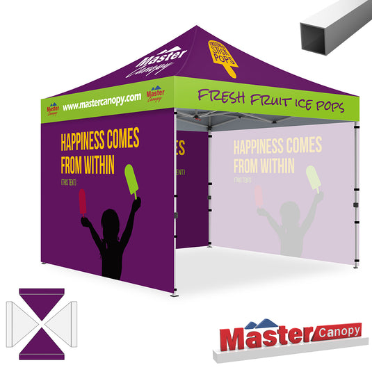 Custom Canopy Tent 10x10/10x15/10x20 Brand Union (Commercial & Premium+)