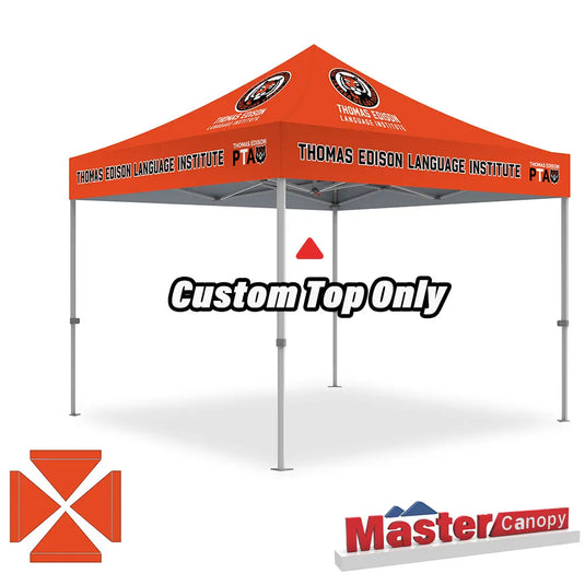 Custom Pop‑up Canopy Tent Top Only – 8x8, 10x10, 10x15, 10x20