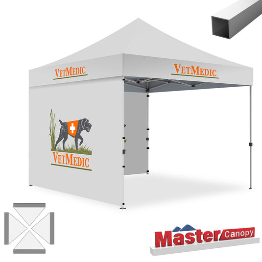 Commercial Series- Custom 10x10 Deluxe Easy Pop-up Personalized Canopy Tent