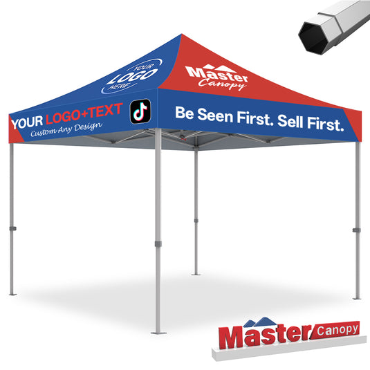 Mastercanopy Core-35 Custom Canopy Tent Heavy Duty Pop‑up Personalized 10x10, 10x15, 10x20