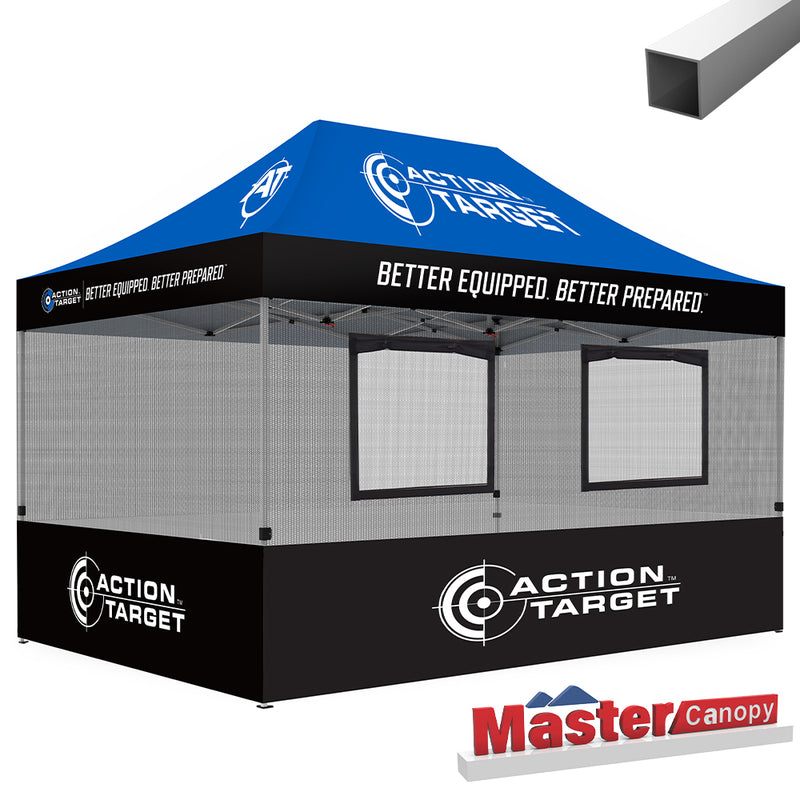 Custom Canopy Tent Food Booth with Serving Windows & Mesh | MasterCanopy
