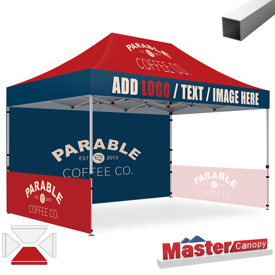 Commercial Series- Custom Canopy 10x15 Deluxe Easy Pop-up Personalized Tent