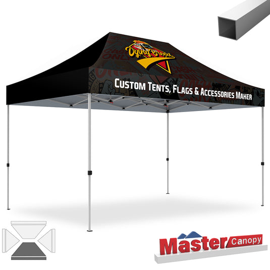 Commercial Series- Custom Canopy 10x15 Deluxe Easy Pop-up Personalized Tent