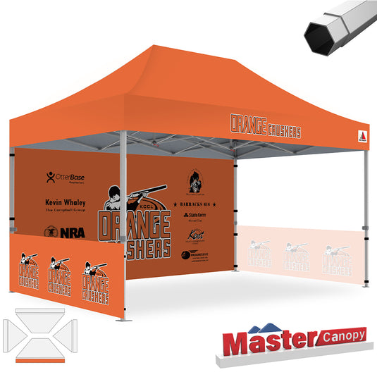 Premium+Series- Custom 10x15 Heavy Duty Pop-up Personalized Canopy Tent