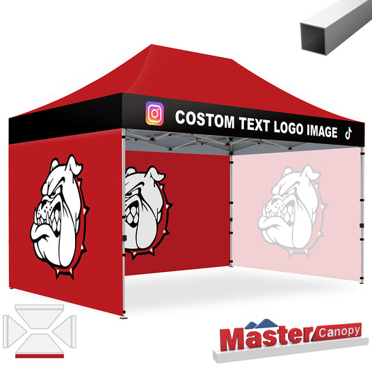 Commercial Series- Custom Canopy 10x15 Deluxe Easy Pop-up Personalized Tent