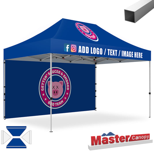Commercial Series- Custom Canopy 10x15 Deluxe Easy Pop-up Personalized Tent