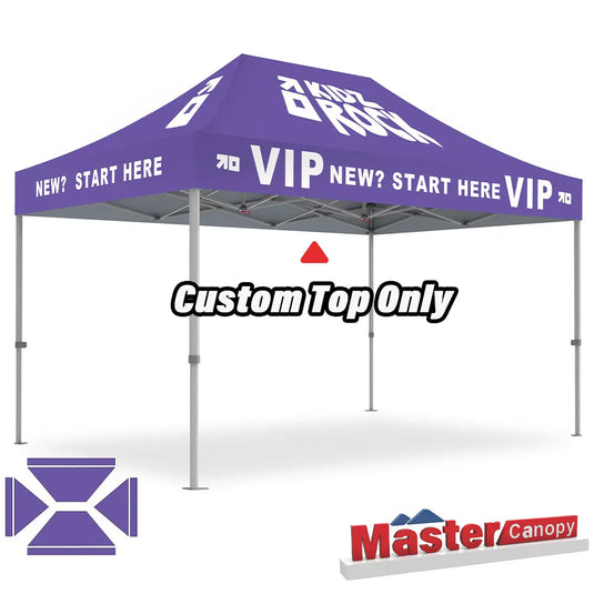 Custom Pop‑up Canopy Tent Top Only – 8x8, 10x10, 10x15, 10x20
