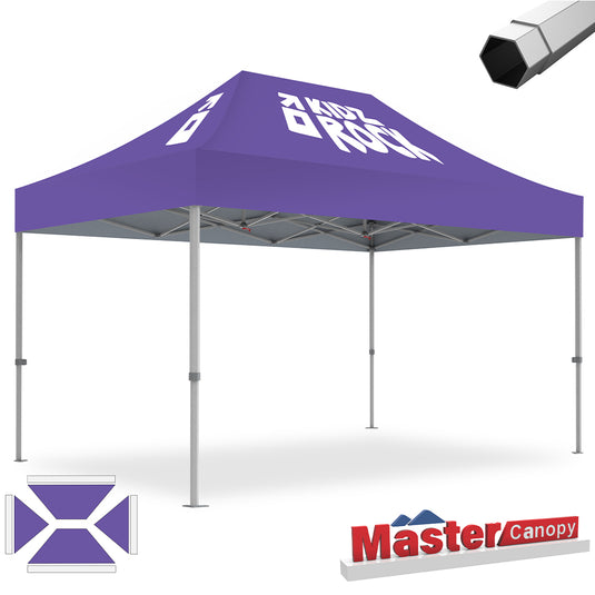 Premium+Series- Custom 10x15 Heavy Duty Pop-up Personalized Canopy Tent