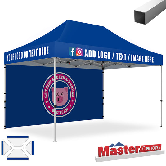 Commercial Series- Custom Canopy 10x15 Deluxe Easy Pop-up Personalized Tent