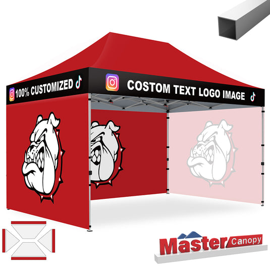 Commercial Series- Custom Canopy 10x15 Deluxe Easy Pop-up Personalized Tent