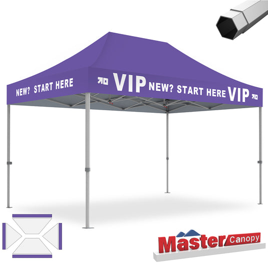 Premium+Series- Custom 10x15 Heavy Duty Pop-up Personalized Canopy Tent