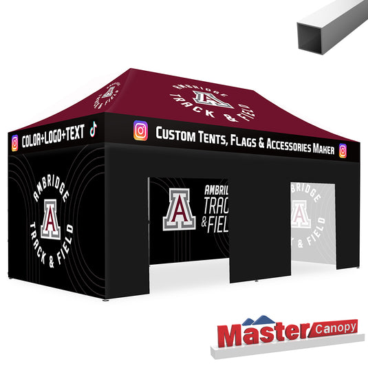 Commercial Series- Custom Canopy 10x20 Deluxe Easy Pop-up Personalized Tent