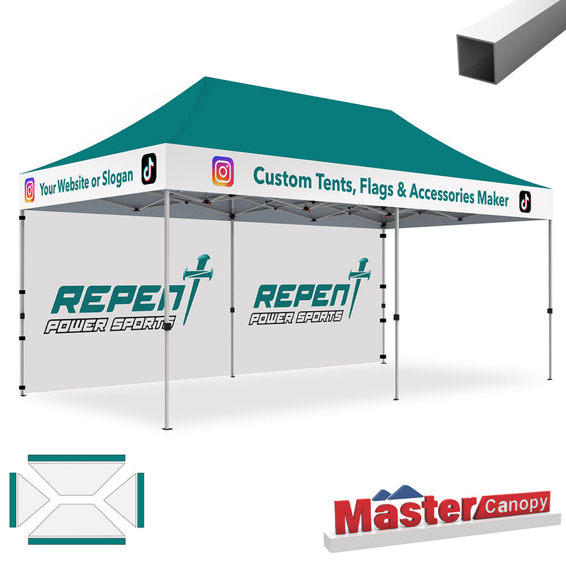 Load image into Gallery viewer, Commercial Series- Custom Canopy 10x20 Deluxe Easy Pop-up Personalized Tent
