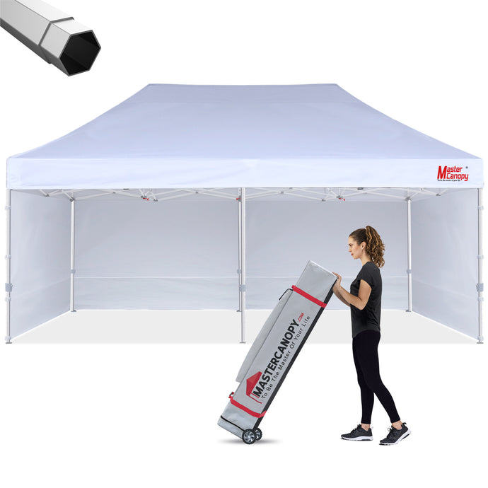 Premium+Series Heavy Duty Pop Up 10x10/10x15/10x20 Instant Canopy with Sidewalls