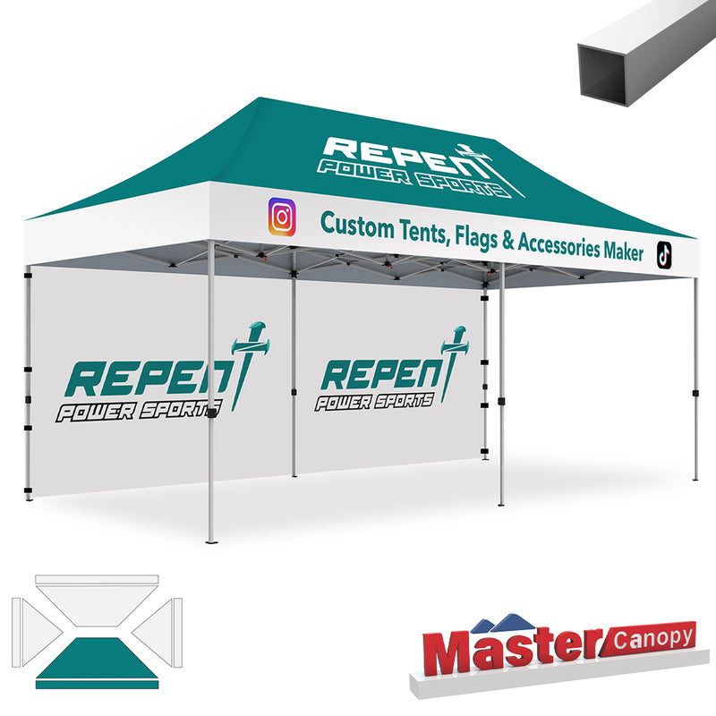 Load image into Gallery viewer, Commercial Series- Custom Canopy 10x20 Deluxe Easy Pop-up Personalized Tent
