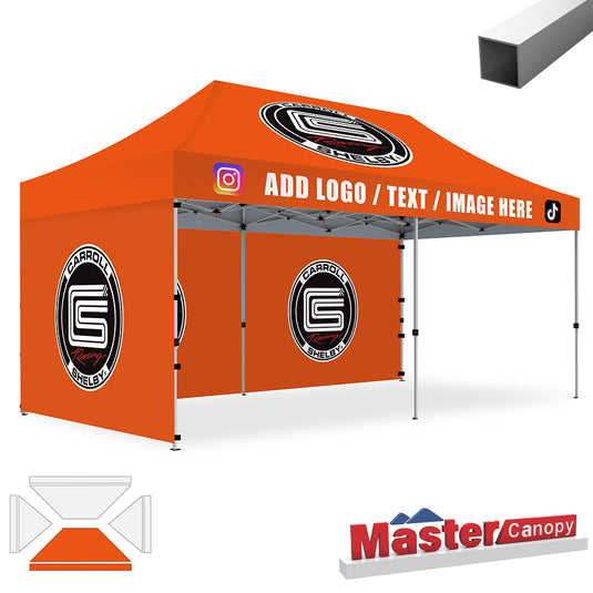 Commercial Series- Custom Canopy 10x20 Deluxe Easy Pop-up Personalized Tent