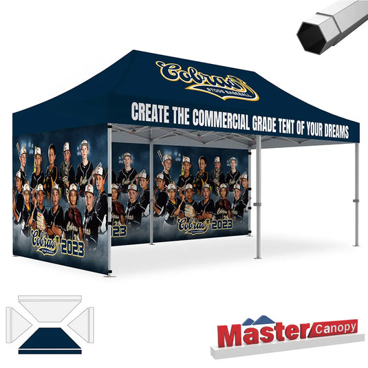 Premium+ Series Custom Canopy Tent 10x20 Heavy Duty Pop‑up Personalized