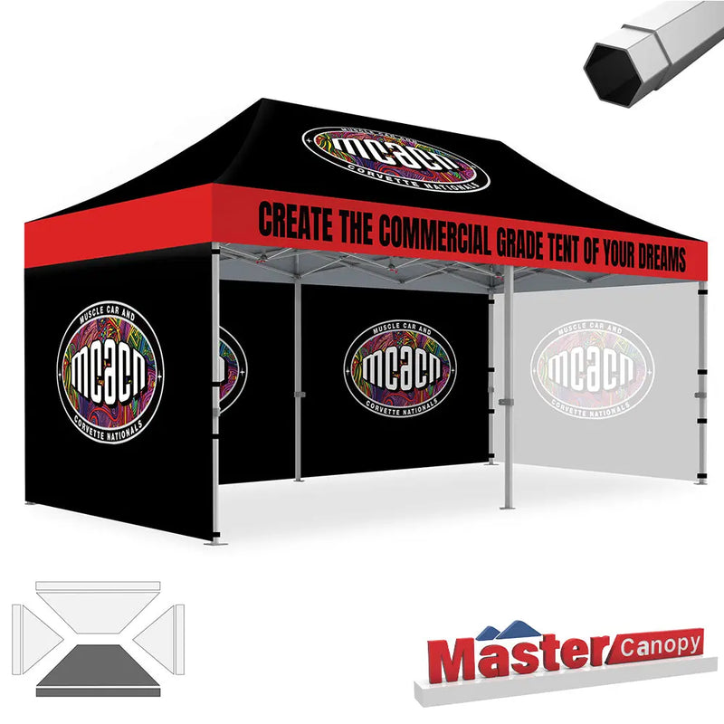 Load image into Gallery viewer, Premium+ Series Custom Canopy Tent 10x20 Heavy Duty Pop‑up Personalized
