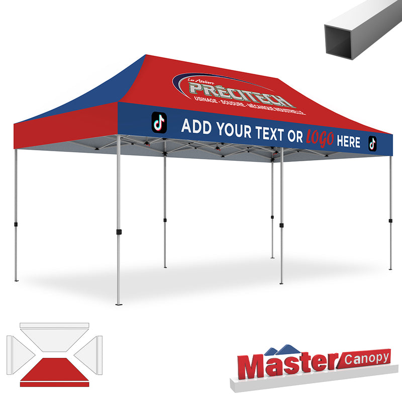 Load image into Gallery viewer, Commercial Series- Custom Canopy 10x20 Deluxe Easy Pop-up Personalized Tent
