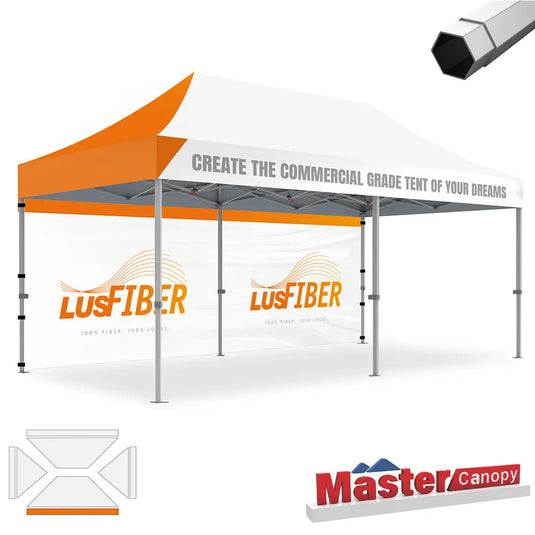 Premium+ Series Custom Canopy Tent 10x20 Heavy Duty Pop‑up Personalized