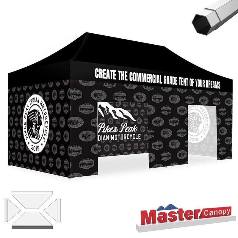 Load image into Gallery viewer, Premium+ Series Custom Canopy Tent 10x20 Heavy Duty Pop‑up Personalized
