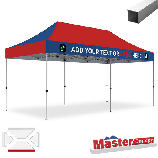 Commercial Series- Custom Canopy 10x20 Deluxe Easy Pop-up Personalized Tent