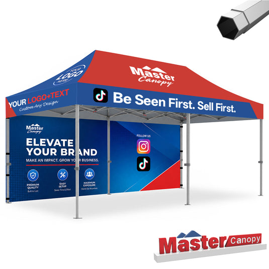 Mastercanopy Core-35 Custom Canopy Tent 10x20 Heavy Duty Pop‑up Personalized