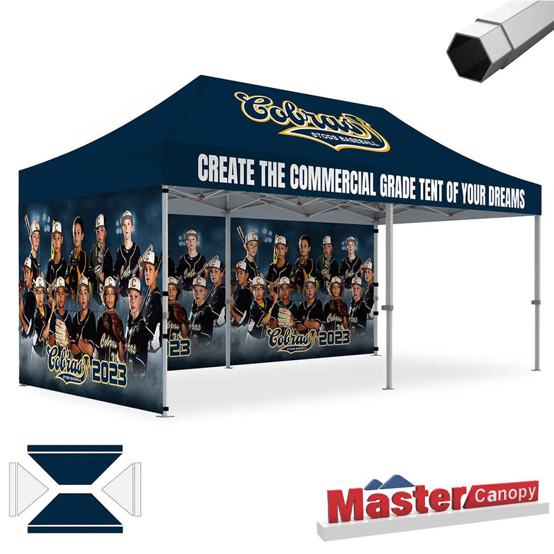 Load image into Gallery viewer, Premium+ Series Custom Canopy Tent 10x20 Heavy Duty Pop‑up Personalized
