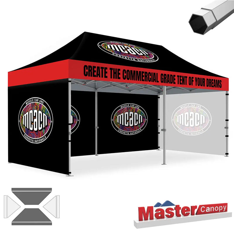 Load image into Gallery viewer, Premium+ Series Custom Canopy Tent 10x20 Heavy Duty Pop‑up Personalized
