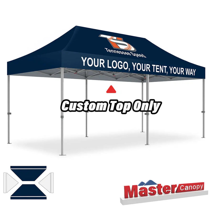 Load image into Gallery viewer, Custom Pop‑up Canopy Tent Top Only – 8x8, 10x10, 10x15, 10x20
