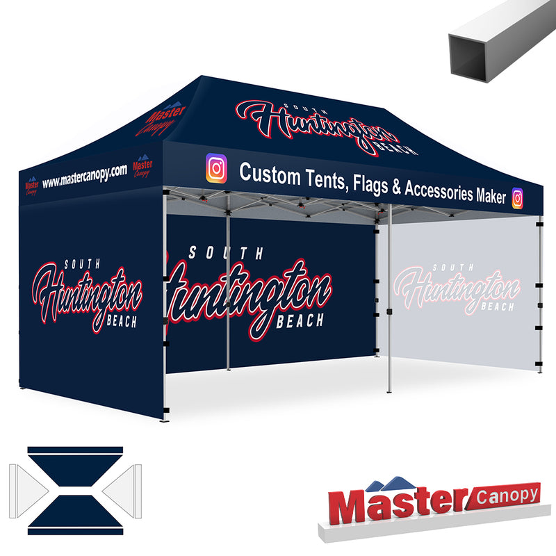 custom printed tents Custom Canopy Tent Brand Union (Lite-30 & Core-35) - 10x10, 10x15, 10x