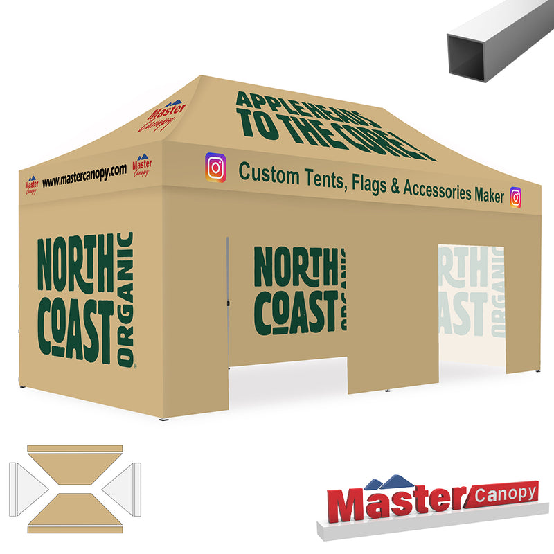 Load image into Gallery viewer, Custom Canopy Tent 10x10/10x15/10x20 Brand Union (Commercial &amp; Premium+)

