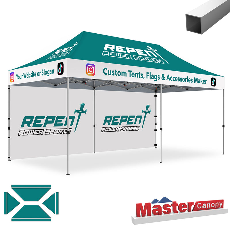 Load image into Gallery viewer, Commercial Series- Custom Canopy 10x20 Deluxe Easy Pop-up Personalized Tent
