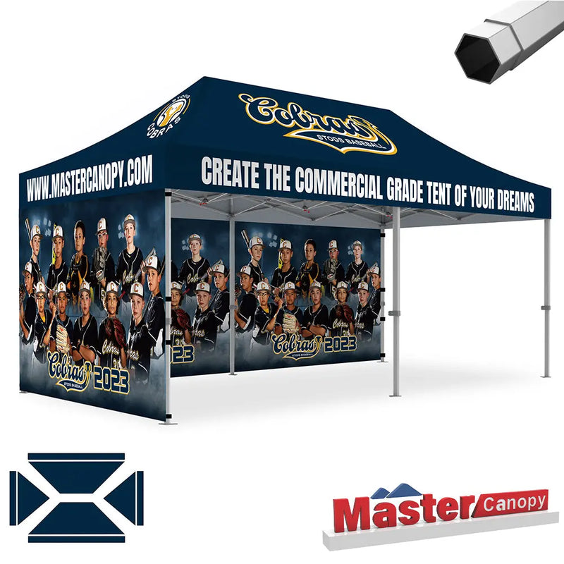 Load image into Gallery viewer, Premium+ Series Custom Canopy Tent 10x20 Heavy Duty Pop‑up Personalized
