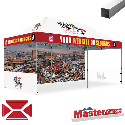 Commercial Series- Custom Canopy 10x20 Deluxe Easy Pop-up Personalized Tent