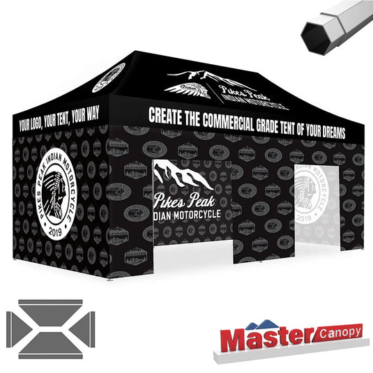 Premium+ Series Custom Canopy Tent 10x20 Heavy Duty Pop‑up Personalized