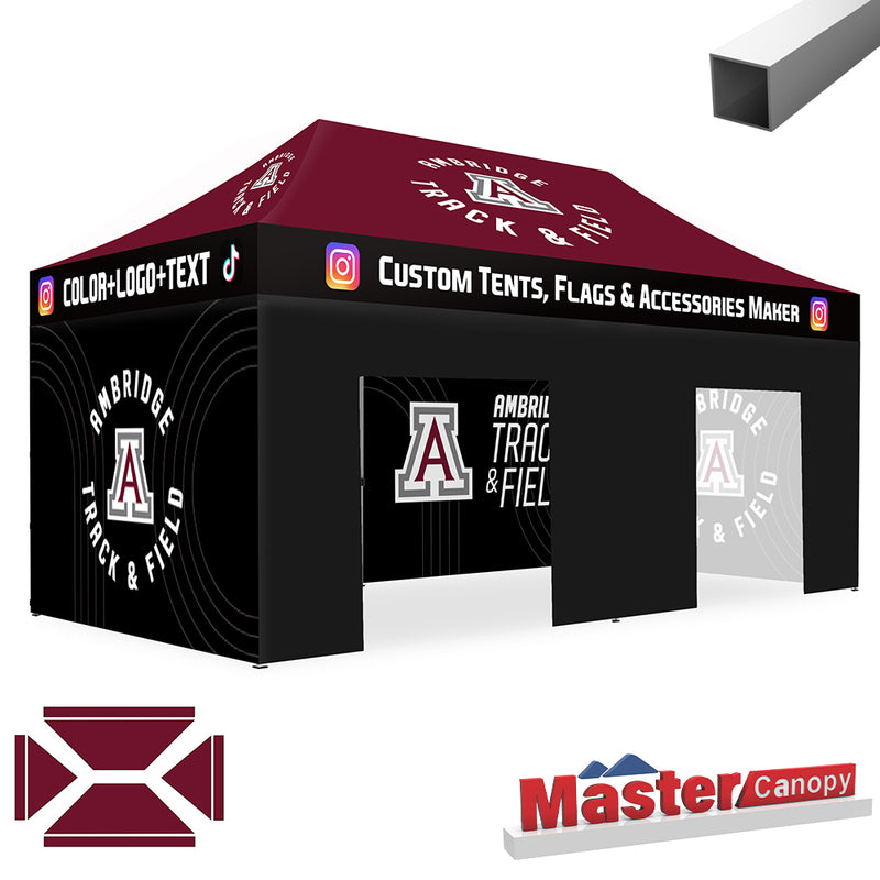 Load image into Gallery viewer, Commercial Series- Custom Canopy 10x20 Deluxe Easy Pop-up Personalized Tent
