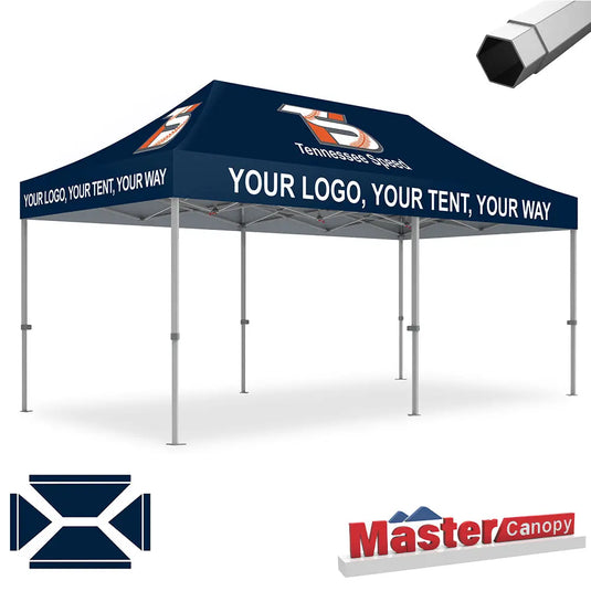 Premium+ Series Custom Canopy Tent 10x20 Heavy Duty Pop‑up Personalized