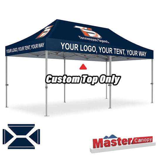 Custom Pop‑up Canopy Tent Top Only – 8x8, 10x10, 10x15, 10x20