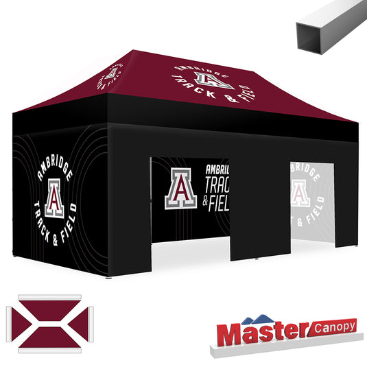 Commercial Series- Custom Canopy 10x20 Deluxe Easy Pop-up Personalized Tent